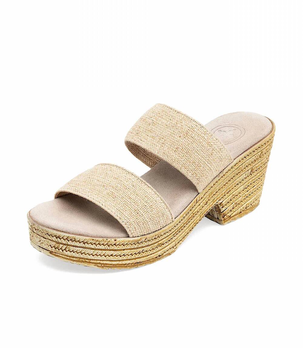 NEW CHARLESTON SHOE CO. women's thea high heel sandals in beige